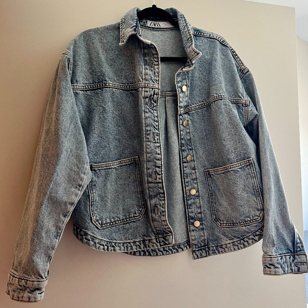 Zara Oversized Denim Jacket | XS, Like New